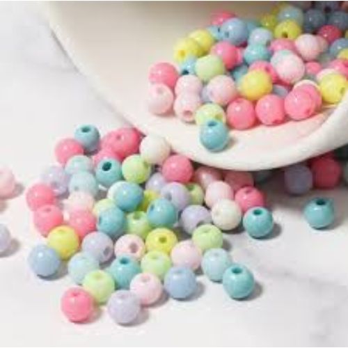  Multicolor Synthetic Beads  